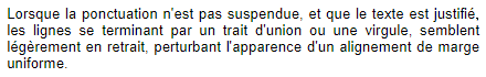 Exemple sans hanging-puctuation